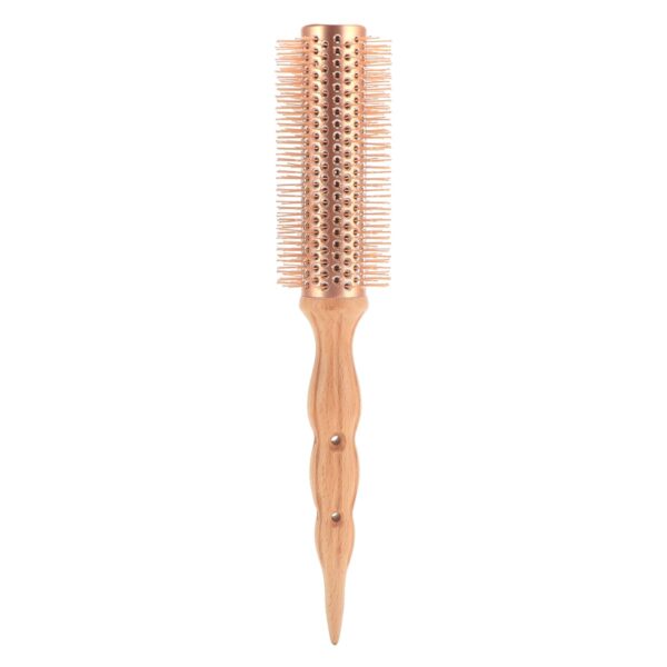 Limited time deal-50% Round Brush for Blow Drying - Wooden Barrel Brush for Sleek, Precise - Image 2