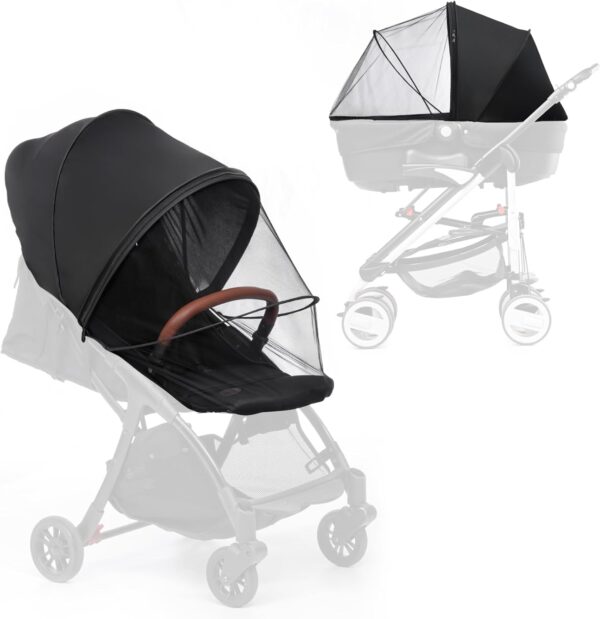 Limited time deal-50% Stroller Sun Shade, 2-in-1 Stroller Mosquito net Cover and Stroller