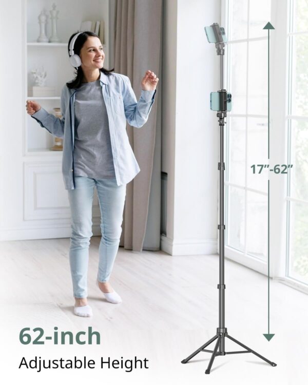 Limited time deal-47% SENSYNE 62" Phone Tripod & Selfie Stick, Extendable Cell Phone - Image 2