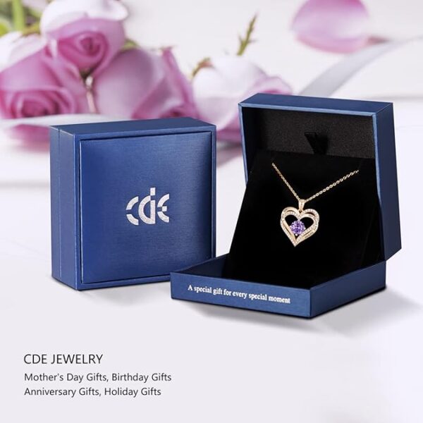 Limited time deal-40% CDE Forever Love Heart Necklaces for Women, Wedding Anniversary, - Image 4