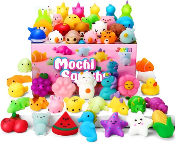 Limited time deal-53% JOYIN Mochi Squishy Toys Set, Random 25 Pack Mini Mochi,