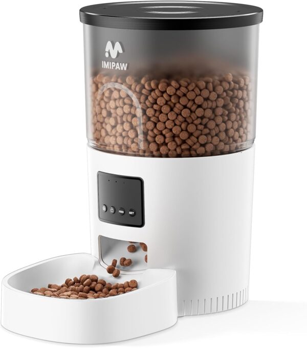 Limited time deal-50% Automatic Cat Feeder: 3L Dry Pet Food Dispenser Timed Programmable