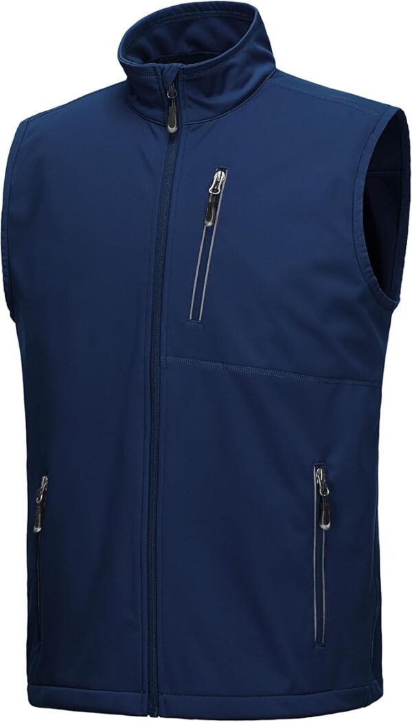 Limited time deal-40% 33,000ft Men's Windproof Lightweight Golf Vest Outerwear with Pockets,