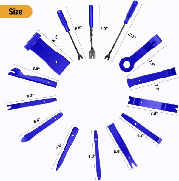 Limited time deal-34% GOOACC 238Pcs Trim Removal Tool, Auto Push Pin Bumper Retainer - Image 2