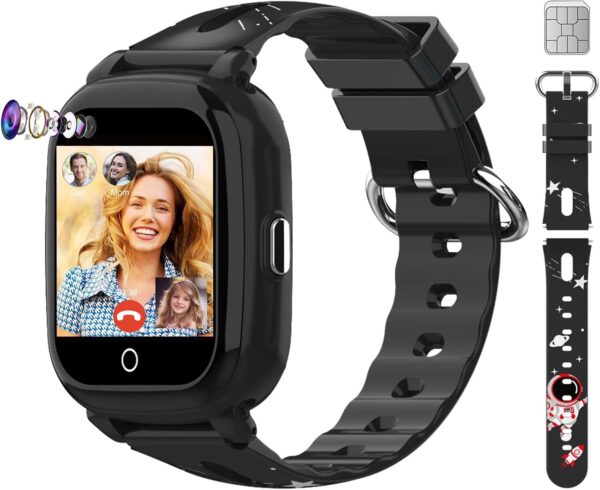 Limited time deal-50% Wonlex 4G Kids Smartwatch GPS Tracking(SIM Card Include), 1.4 Inc