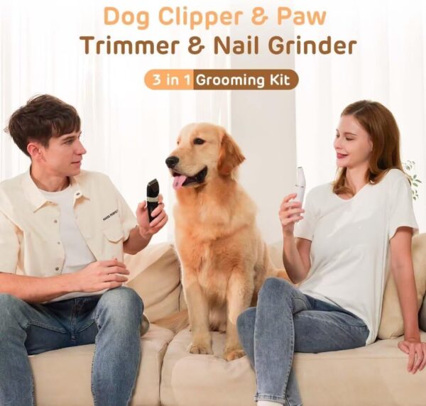 Limited time deal-46% Dog Hair Clippers for Grooming Kit and Dog Paw Trimmer Nail Grinder - Image 3