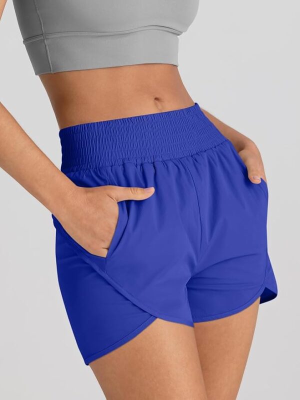 Limited time deal -40% AUTOMET Womens Athletic Shorts High Waisted Running Shorts - Image 3