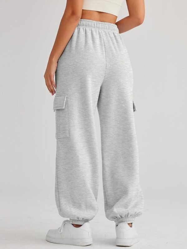 Limited Time Deal-55% AUTOMET Womens Cargo Sweatpants Oversized Fleece Joggers - Image 2