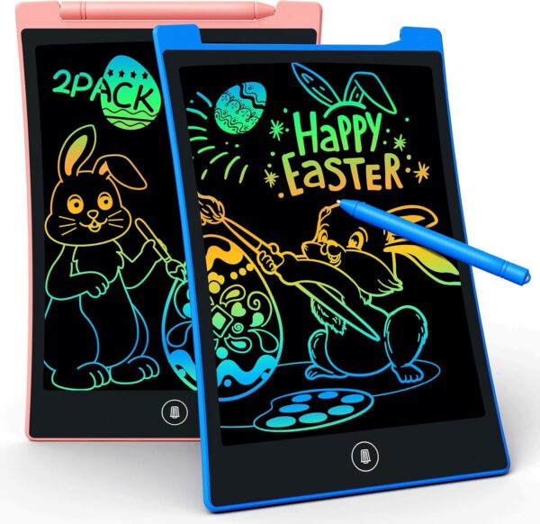 Limited time deal-64%KOKODI Kids Toys 2 Pack LCD Writing Tablet, Colorful Toddler Drawing