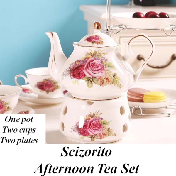 Limited time deal-50% Ceramic Coffee Tea Gift Sets, European Luxury Tea Set, Suitable as - Image 4