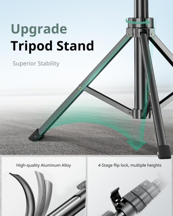 Limited time deal-47% SENSYNE 62" Phone Tripod & Selfie Stick, Extendable Cell Phone - Image 4