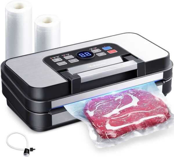 Limited time deals-58% 95Kpa Powerful Precision Pro Vacuum Sealer, with 10-in-1 Functions,