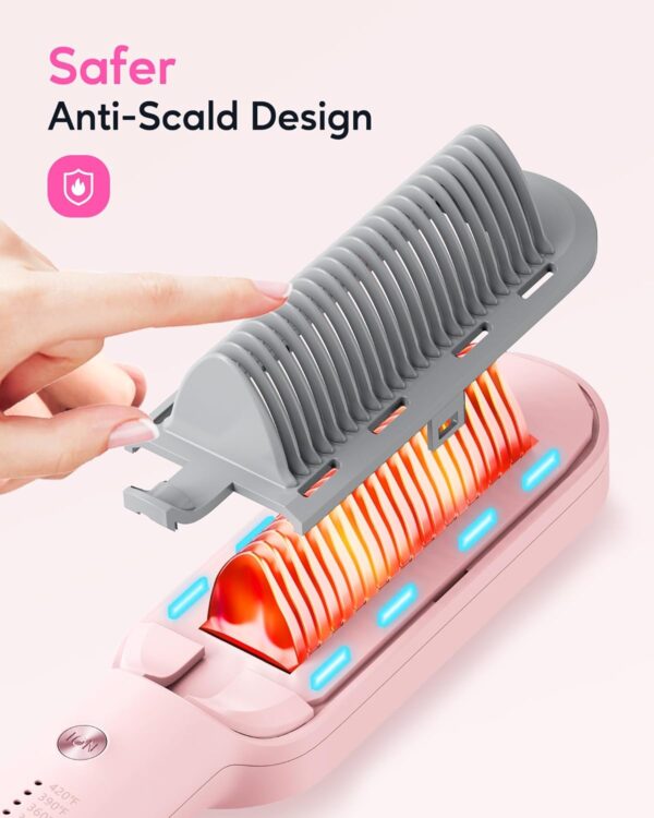 Limited time deal-50% Wavytalk Hair Straightener Brush, Sleek Sweep Ionic Straightening - Image 2