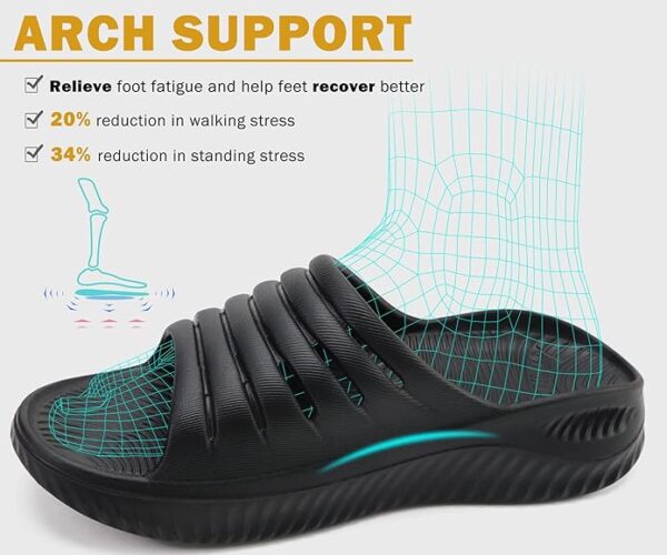 Limited time deal-44% KuaiLu Womens Recovery Sandals With Comfortable Plantar Fasciitis - Image 4