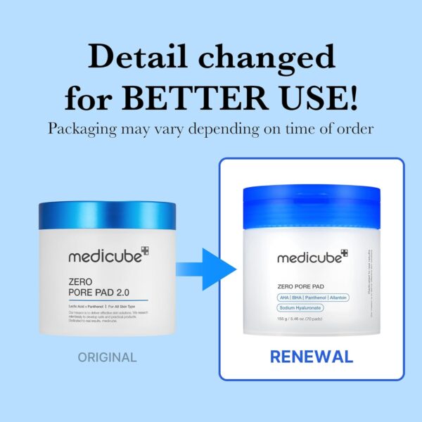 Limited time deal-51% Medicube Zero Pore Pads 2.0, Dual-Textured Facial Toner Pads for - Image 4