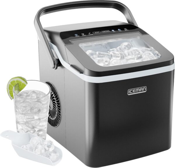 Limited time deal-40% Iceman Dual-Size Ice Maker Countertop - Portable Ice Machine, Large