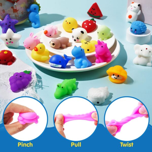 Limited time deal-53% JOYIN Mochi Squishy Toys Set, Random 25 Pack Mini Mochi, - Image 4