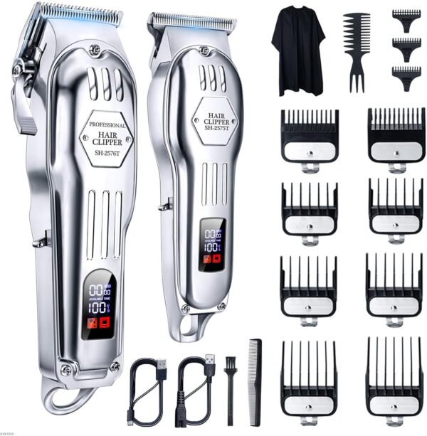 Limited time deal-49%KIKIDO Hair Clippers Professional Cordless for Men, Barber Clippers