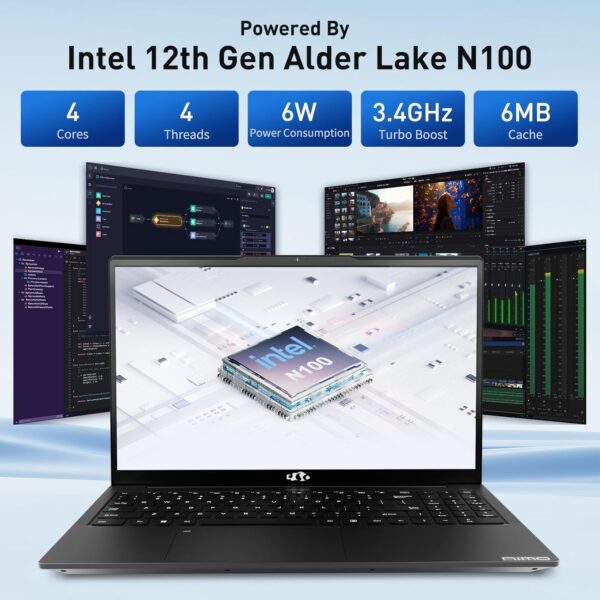 Limited time deal -50%NIMO 15.6 FHD IPS Business & Student Laptop, Intel 12th Gen N100 CPU. - Image 3