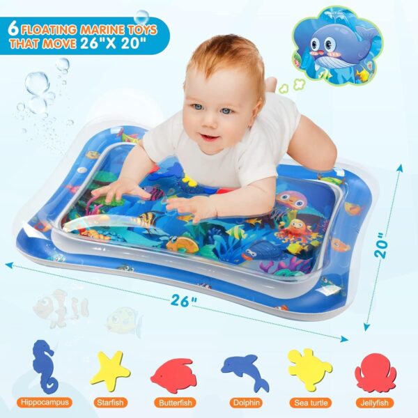 Limited time deal-57% Infinno Inflatable Tummy Time Mat Premium Baby Water Play Mat - Image 4