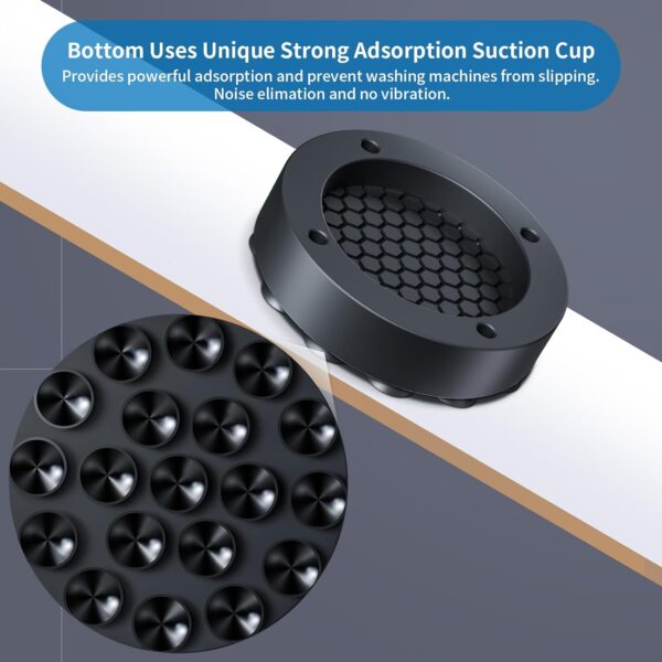 Limited time deal-50% Anti Vibration Pads for Washing Machine with Strong Adsorption - Image 4