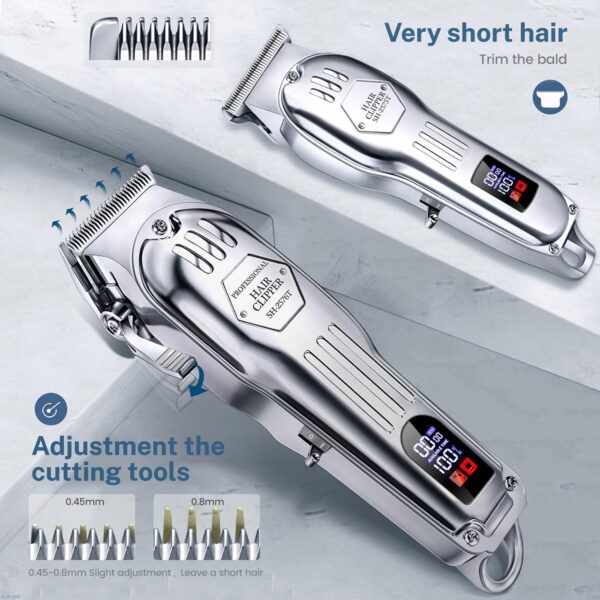 Limited time deal-49%KIKIDO Hair Clippers Professional Cordless for Men, Barber Clippers - Image 4