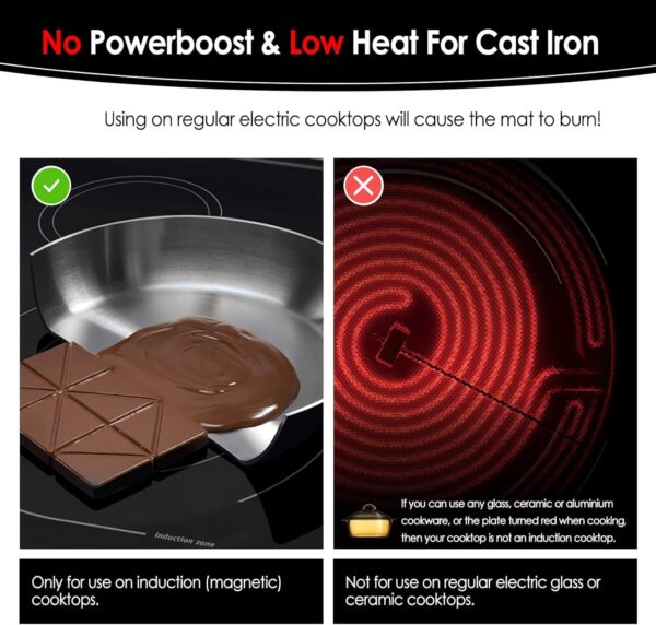 Limited time deal-50% Large Induction Cooktop Protector Mat, (Magnetic) Electric Stove - Image 3