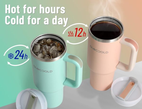 Limited time deal-66% DLOCCOLD 40 oz Stainless Steel Tumbler with Handle, Insulated - Image 4