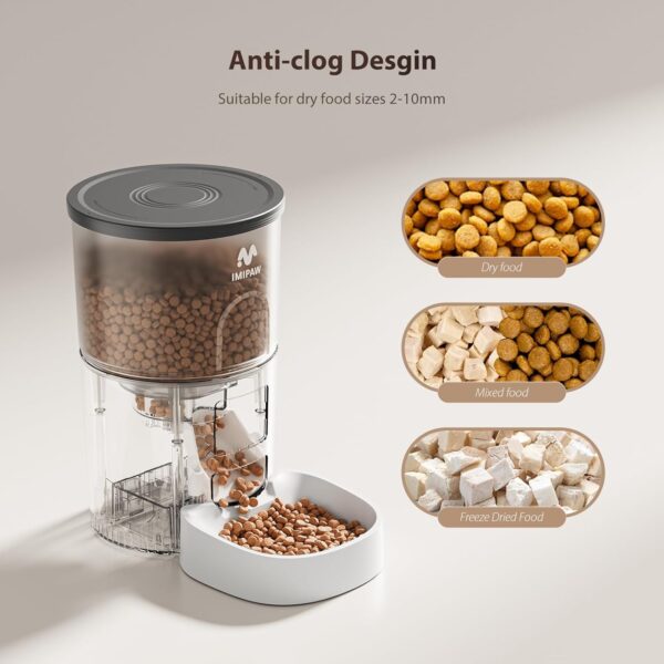 Limited time deal-50% Automatic Cat Feeder: 3L Dry Pet Food Dispenser Timed Programmable - Image 2