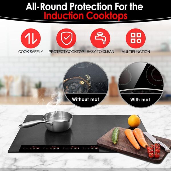 Limited time deal-50% Large Induction Cooktop Protector Mat, (Magnetic) Electric Stove - Image 2