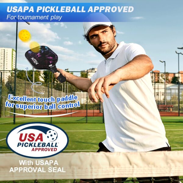 Limited time deal-40% Pickleball Paddles, USAPA Approved Fiberglass Surface Pickleball - Image 2