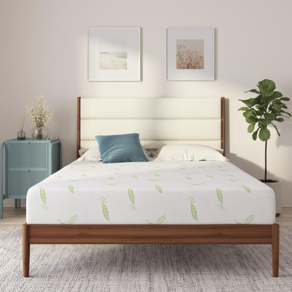 Limited time deal-41%NapQueen Queen Size Mattress, 6 Inch Anula Green Tea Infused