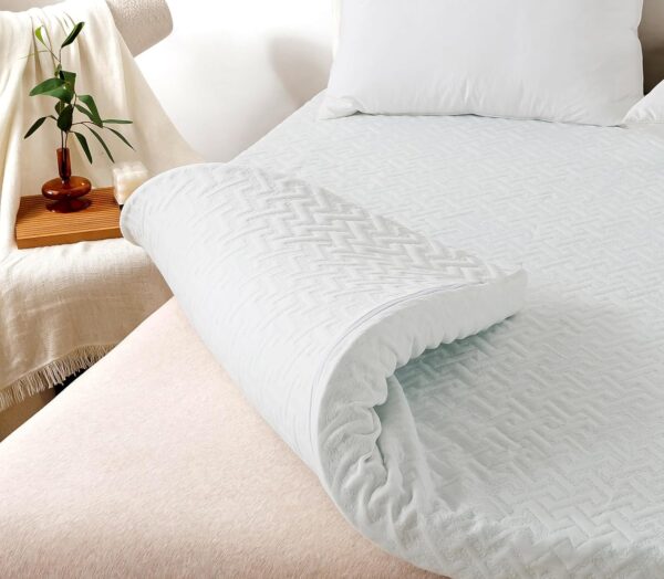 Limited time deal-55%WhatsBedding 3 Inch Mattress Topper Queen Size, Egg Crate Queen