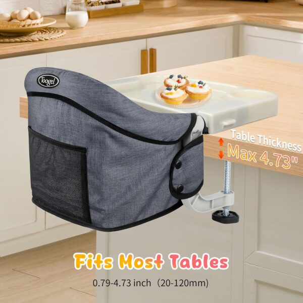 Limited time deal-50% Hook On High Chair with Removable Dining Tray,Folding Portable - Image 2