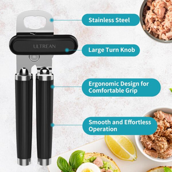 Limited time deal-50% Ultrean Manual Can Opener Bottle Opener, Heavy Duty Stainless - Image 2