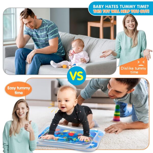 Limited time deal-57% Infinno Inflatable Tummy Time Mat Premium Baby Water Play Mat - Image 2