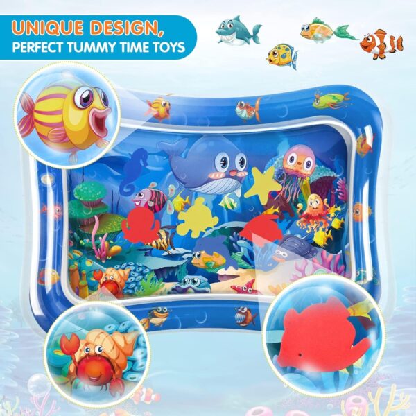 Limited time deal-57% Infinno Inflatable Tummy Time Mat Premium Baby Water Play Mat - Image 3