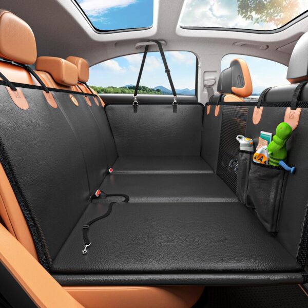 Limited time deal-47%Back Seat Extender for Dogs, Waterproof Dog Car Seat Cover .