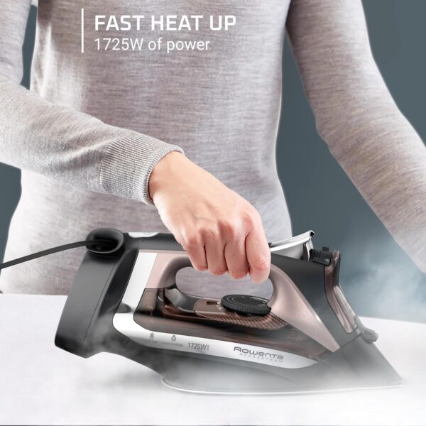 Limited time deal-40%Rowenta Iron Steamer for Clothes, Stainless Steel Soleplate, Iron with - Image 3