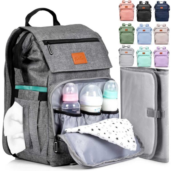 Limited time deal-46% PILLANI Baby Diaper Bag Backpack - Baby Bag for Boys & Girls -