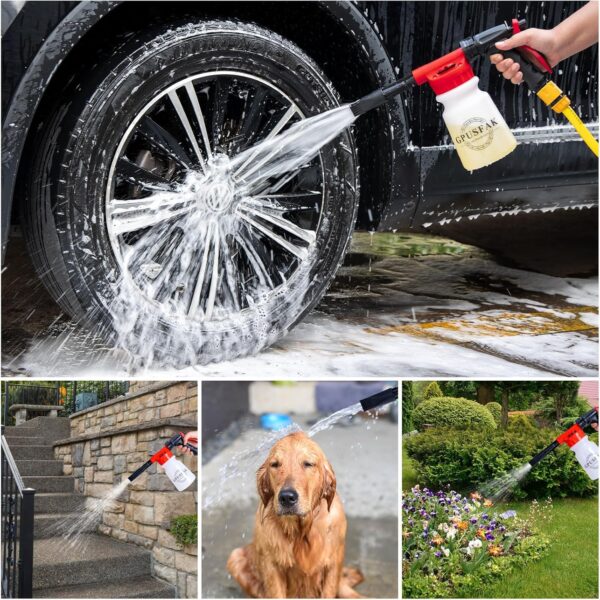 Limited time deal-50% 26Pcs Car Wash Cleaning Kit with Foam Gun Sprayer Detailing Brush - Image 4