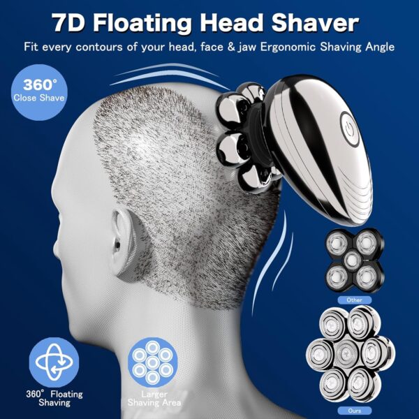 Limited time deal-74% Head Shavers for Bald Men, Electric Razor, IPX8 Waterproof Dry/ - Image 2