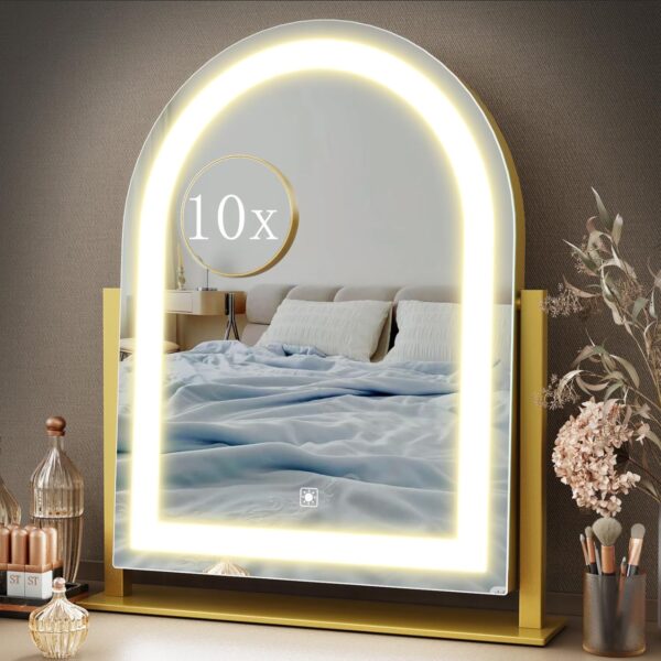 Limited time deal-63%Lighted Makeup Mirror, Hollywood Vanity Mirror with Lights, Three