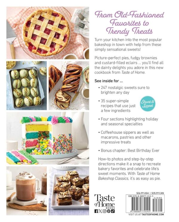 Limited time deal-46% Taste of Home Bakeshop Classics: 247 Vintage Delights, Coffeehouse - Image 2