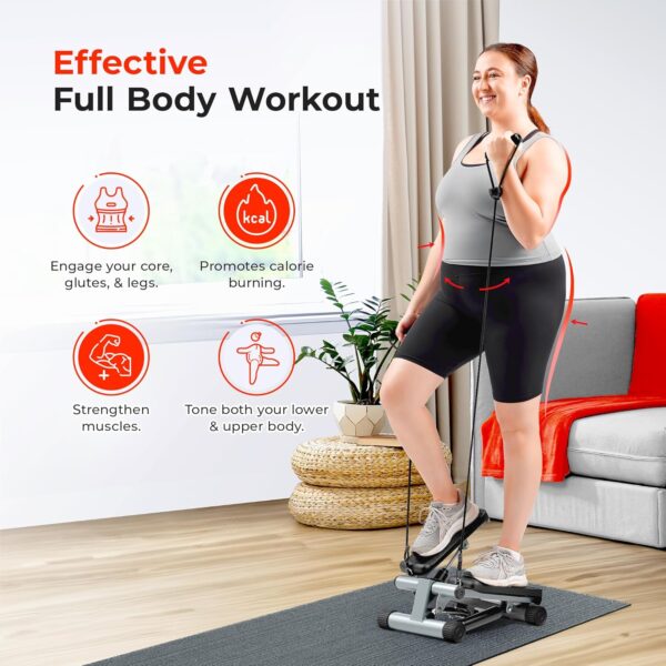 Limited time deal-40% Sunny Health & Fitness Mini Steppers for Exercise at Home, Stair - Image 4