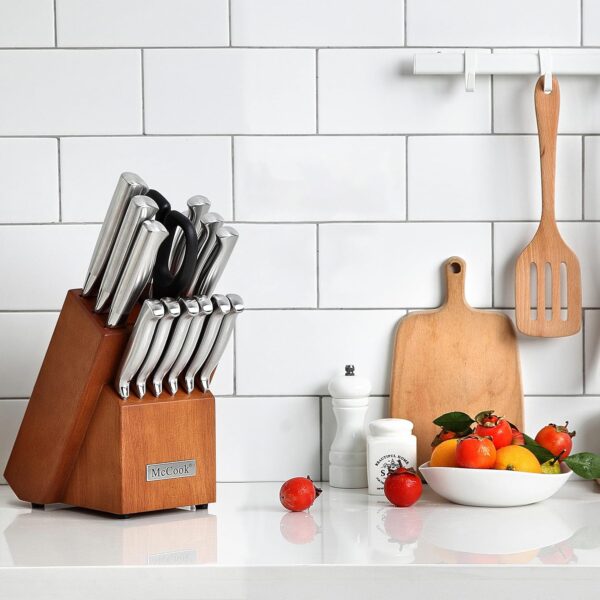 Limited time deal-47% McCook® Knife Sets, German Stainless Steel Kitchen Knife Block Set - Image 4