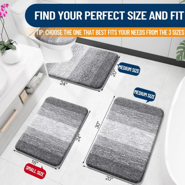 Limited time deal-40% OLANLY Bathroom Rugs Mat 30x20, Extra Soft Absorbent Microfiber - Image 4