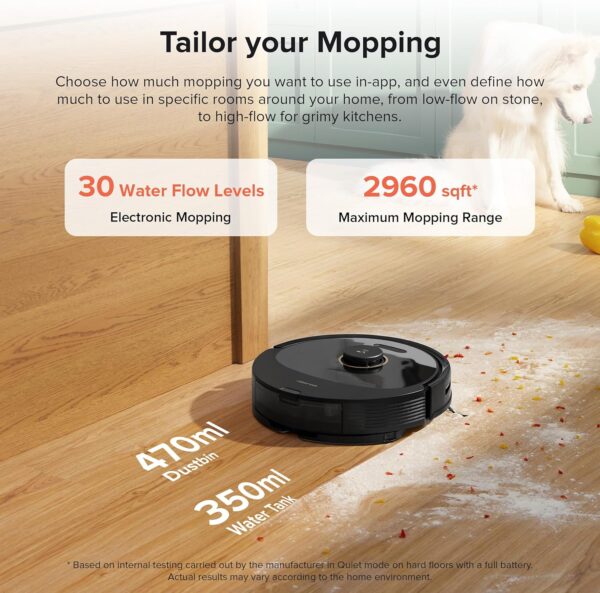 Limited time deal-51% roborock Q8 Max+ Robot Vacuum and Mop, Self-Emptying, Hands - Image 3