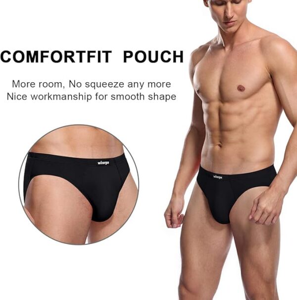 Limited time deal-41% wirarpa Men's Underwear Modal Microfiber Briefs No Fly Covered - Image 4