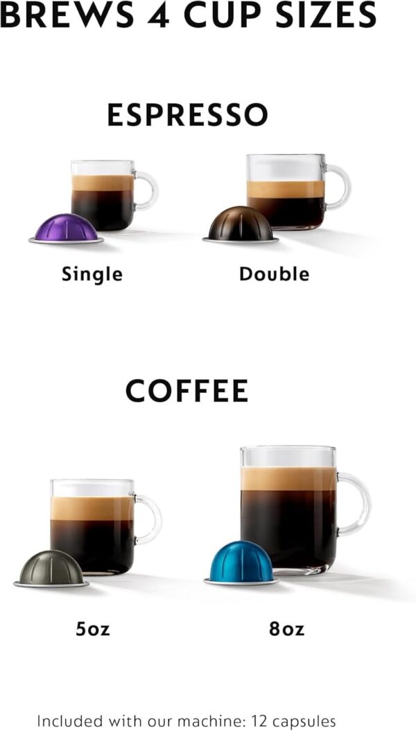 Big Spring Deal-41% off Nespresso BNV250CRO1BUC1 Vertuo Coffee and Espresso Machine, Chrome - Image 2